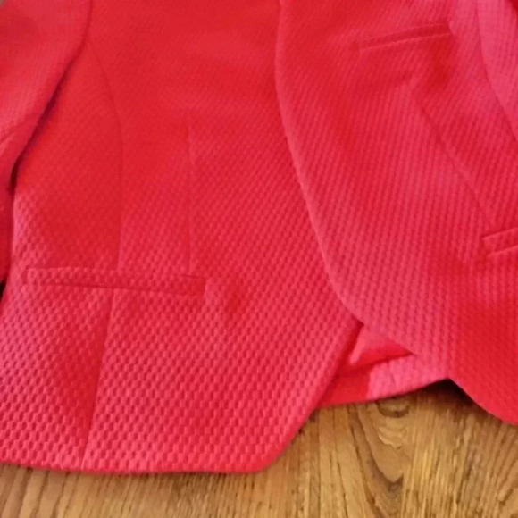 Retro Bright Orange Basketweave Cropped Jacket NWOT size 8 - Picture 9 of 13